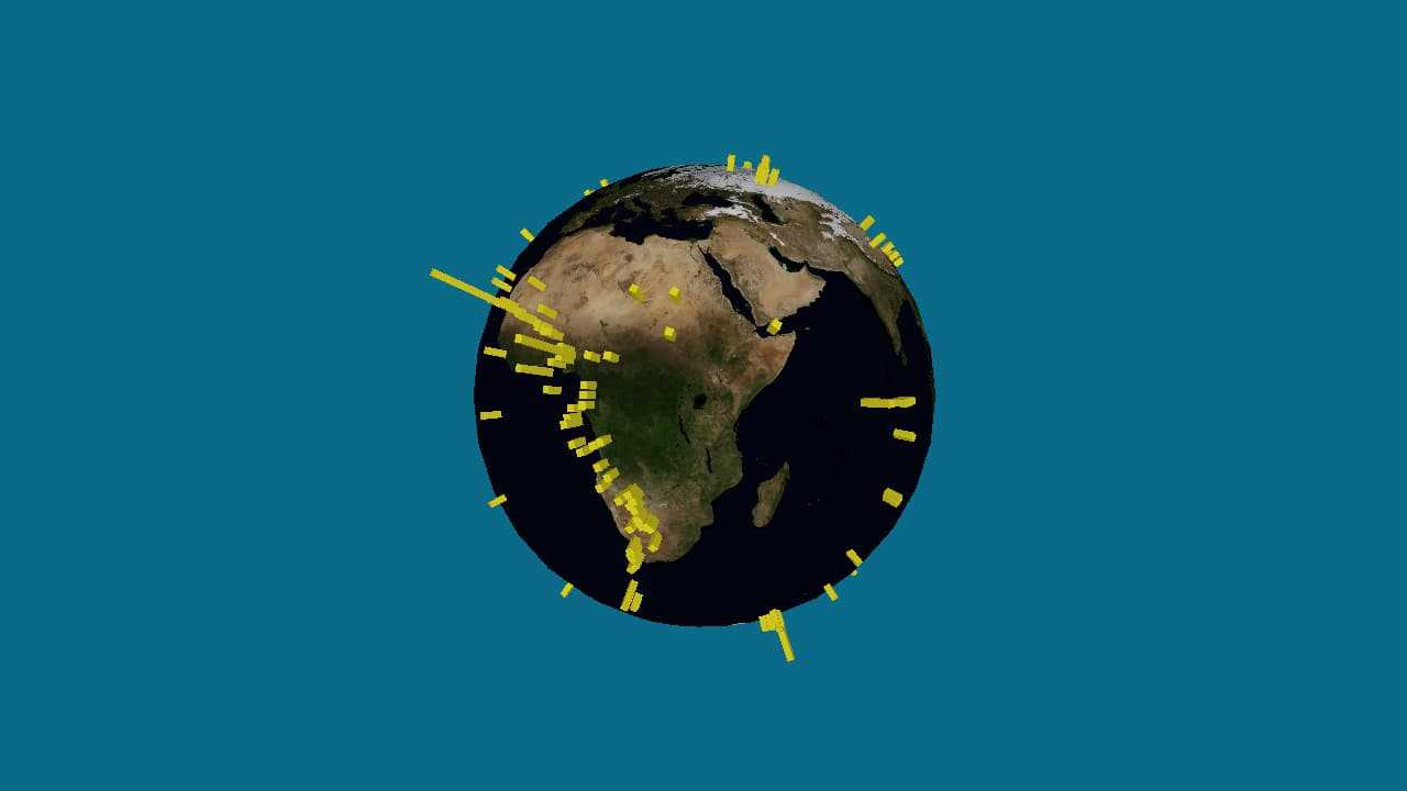 3D Earthquake Data Visualization