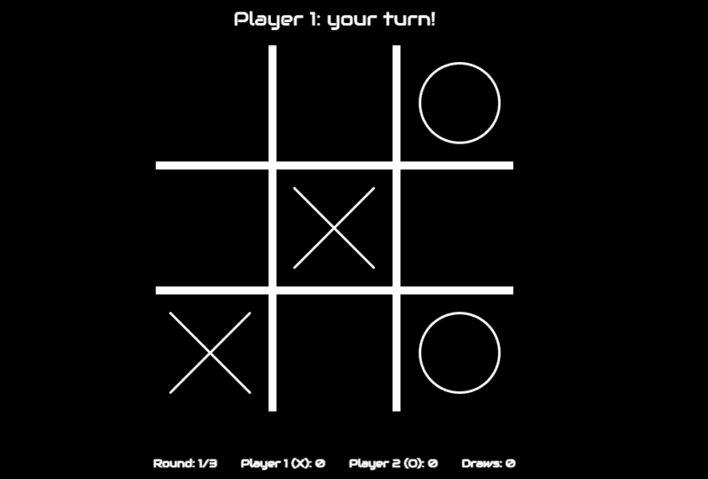 Best of 3 Tic Tac Toe