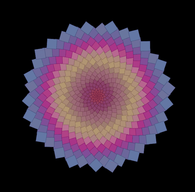 Perlin Noisy Phyllotaxis